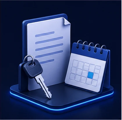 Contracts and bookings illustration