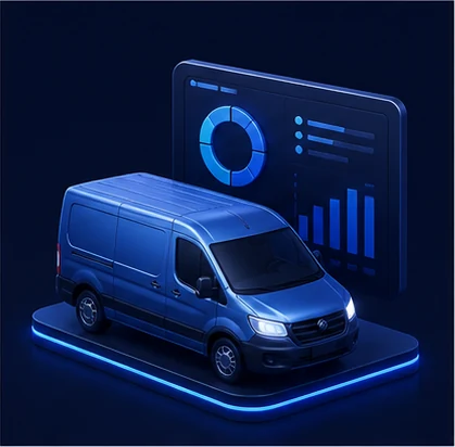 FleetRay vehicle management interface illustration